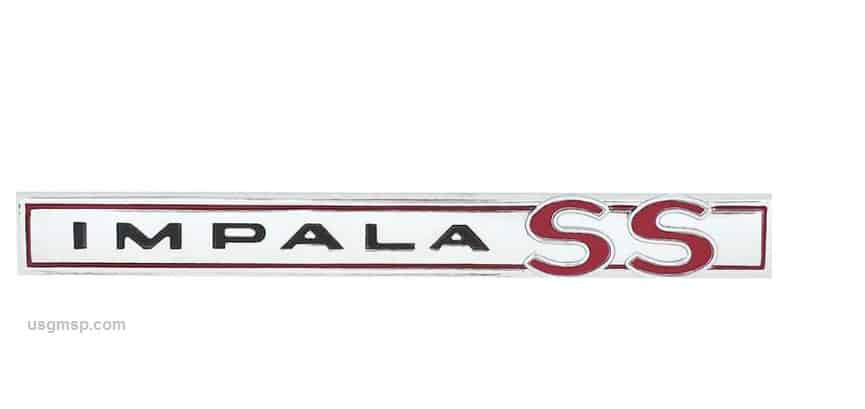 64 Chev Impala SS boot lid emblem